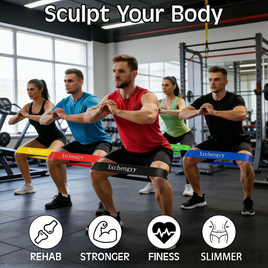 200 Pcs Bulk Resistance Bands Set, Premium Latex Exercise Bands for Working Out, Home Gym Fitness Equipment with 5 Resistance Levels for Strength Training, Yoga, Physical Therapy and Stretching