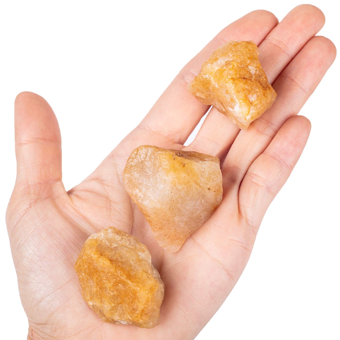 UFEEL 1 LB Bulk Rough Yellow Aventurine Crystal Stone for Tumbling Cabbing Decoration Polishing Wicca Reiki Healing Crystals Large 1" Natural Raw Stones 1 Pound (About 450 Gram)