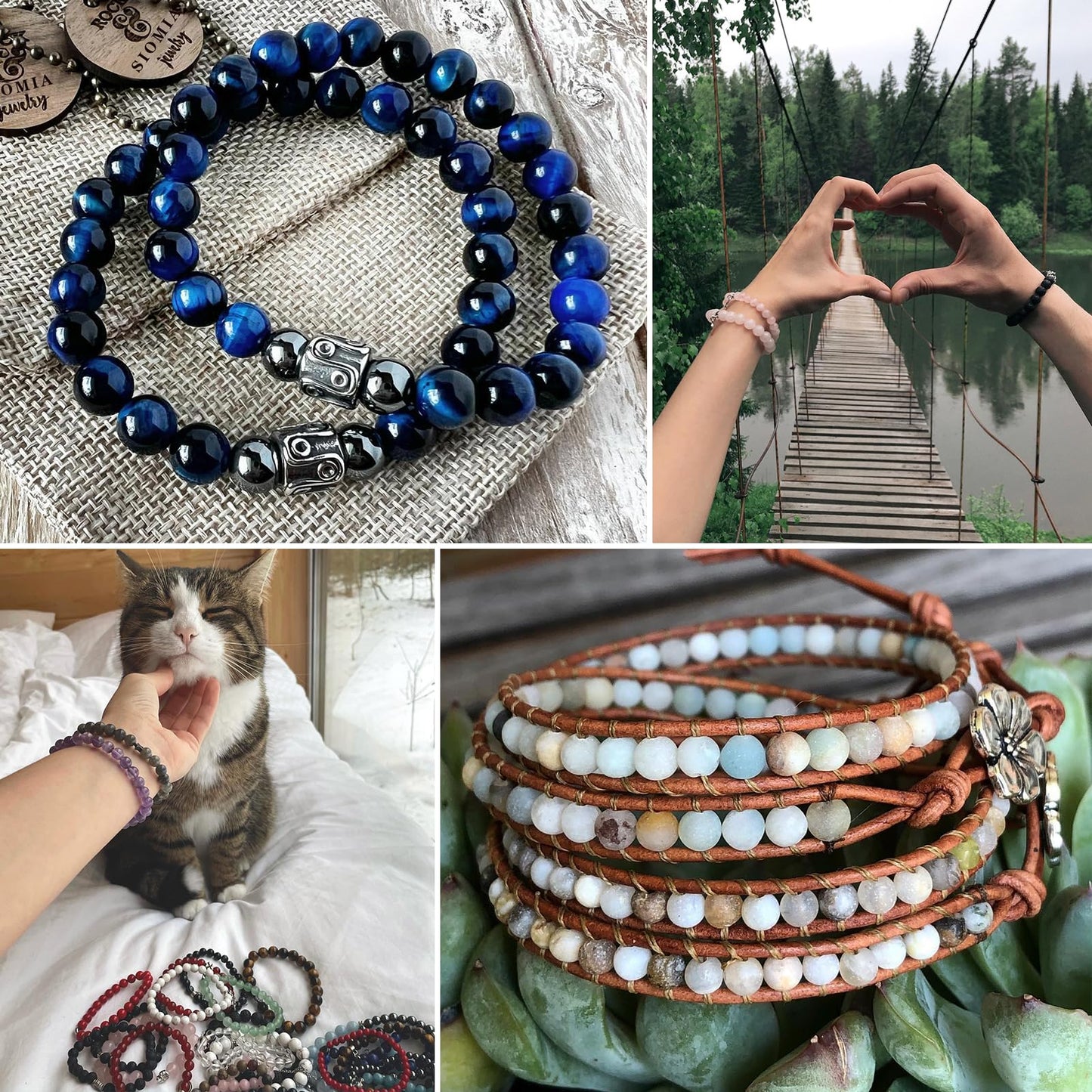 35pcs 10mm Natural Stone Beads White Jade Tridacna Beads Energy Crystal Healing Power Gemstone for Jewelry Making, DIY Bracelet Necklace