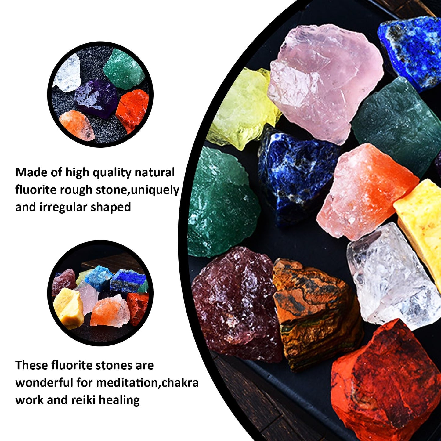 Raw Crystals, Large 1.2-2.0" Healing Crystal Natural Rough Stones for Intuition,Chakra,Meditation,Decoration,Polishing,Energy Work (Amazonite, 3.5oz-0.8-1.2"raw Crystals)
