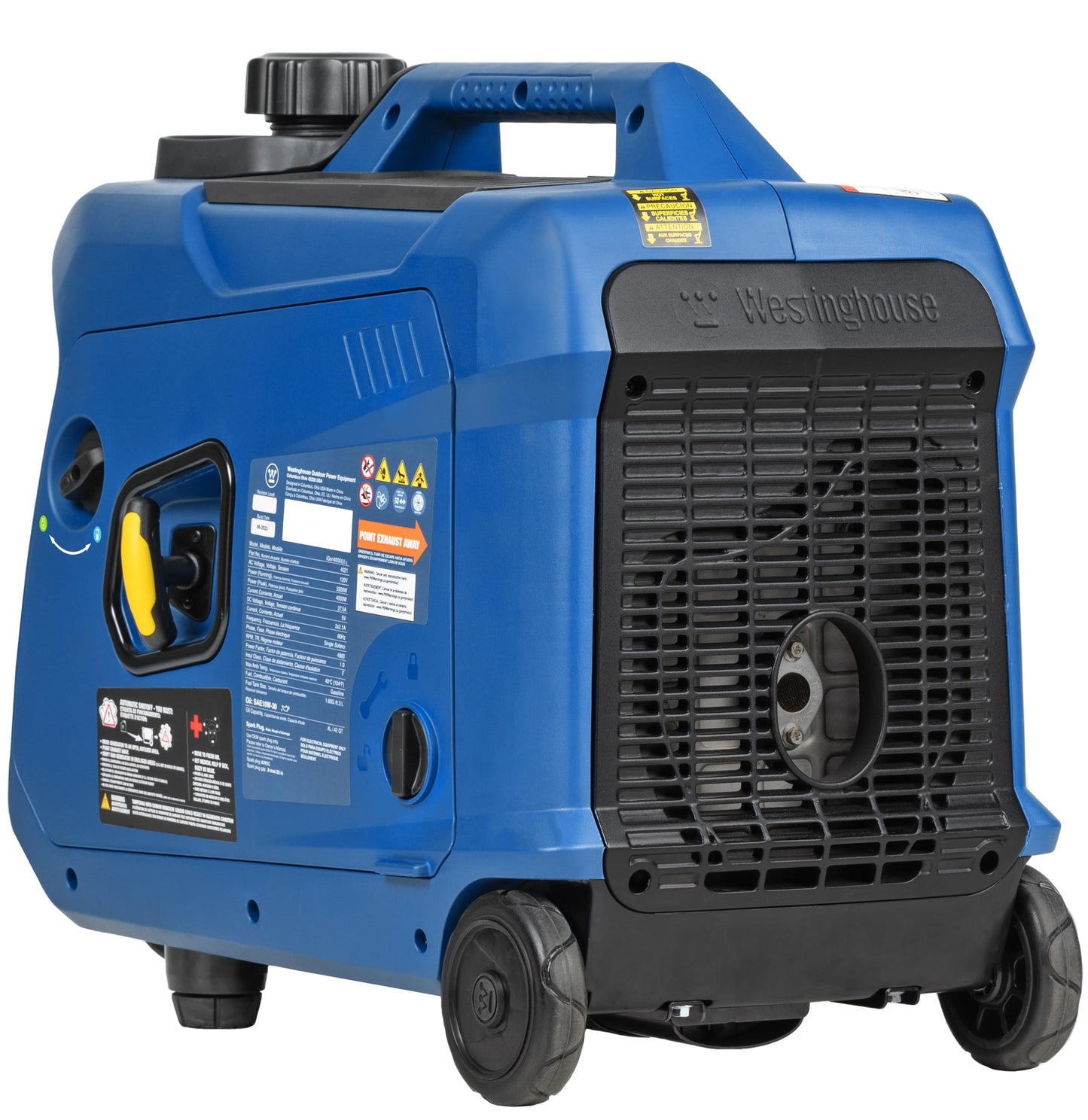 Westinghouse 4000 Peak Watt Super Quiet Dual Fuel Portable Inverter Generator, Remote Electric Start, Gas & Propane Powered, RV Ready, CO Sensor, Parallel Capable