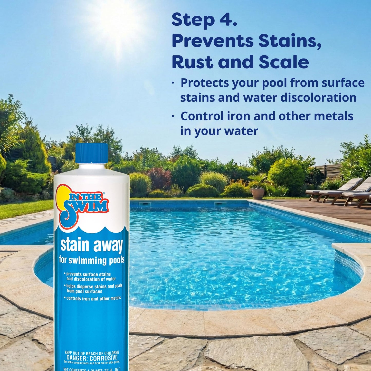In The Swim Pool Deluxe Opening Chemical Start Up Kit - Above Ground and In-Ground Swimming Pools - Up to 15,000 White