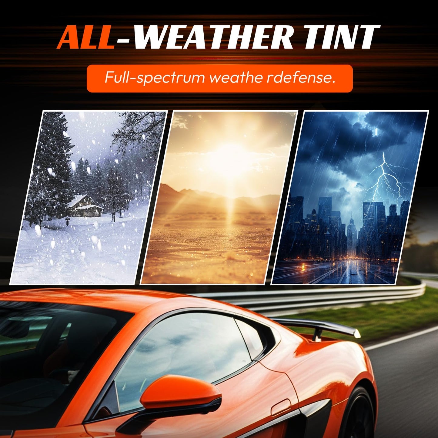 PAMAGOO Window Tint Car 35% VLT, 36" x100' Ceramic Window Roll for Privacy Sun & Glare Protection UV Heat Blocking, Scratch Resistant 5-Layer