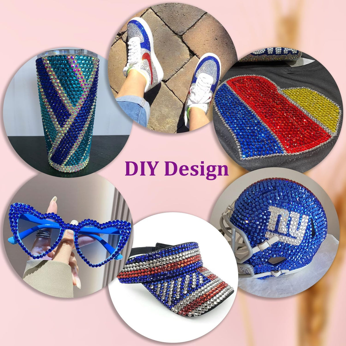 25000Pcs Resin Rhinestones for Crafting, Royal Blue 2-6mm Mixed Sizes Non Hotfix Flatback Gems, Bedazzling Crystal for DIY Crafts Clothing Tumblers Mugs Shoes Fabric Nail Art