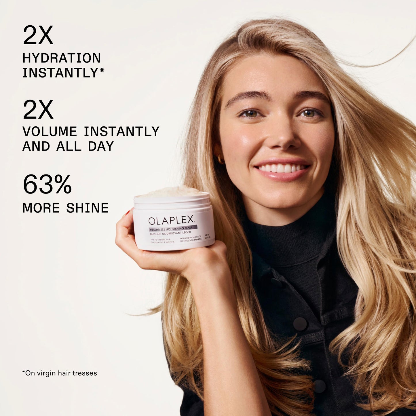 Olaplex Weightless Nourishing Mask: Cuticle Sealing Mask | Hydrate & Volumize | For Fine to Medium Hair, 200 ml / 6.7 Fl Oz