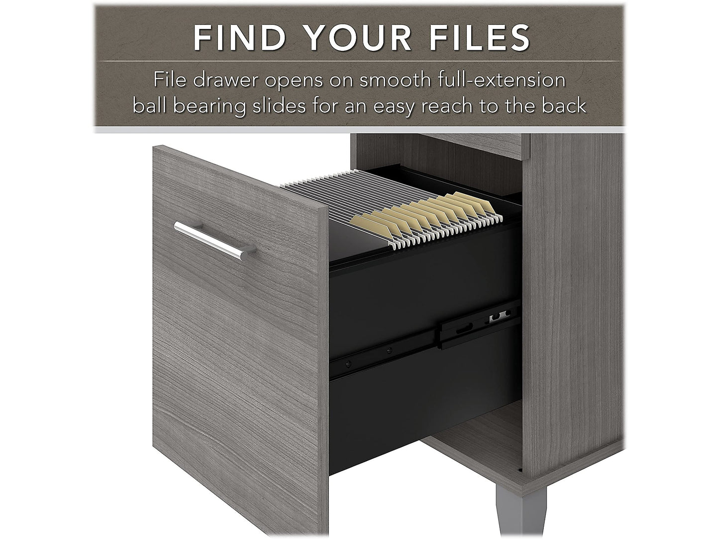 Bush Home Somerset 72W 3 Position Sit to Stand L Shaped Desk with Hutch in Platinum Gray | Adjustable Height Table for Office