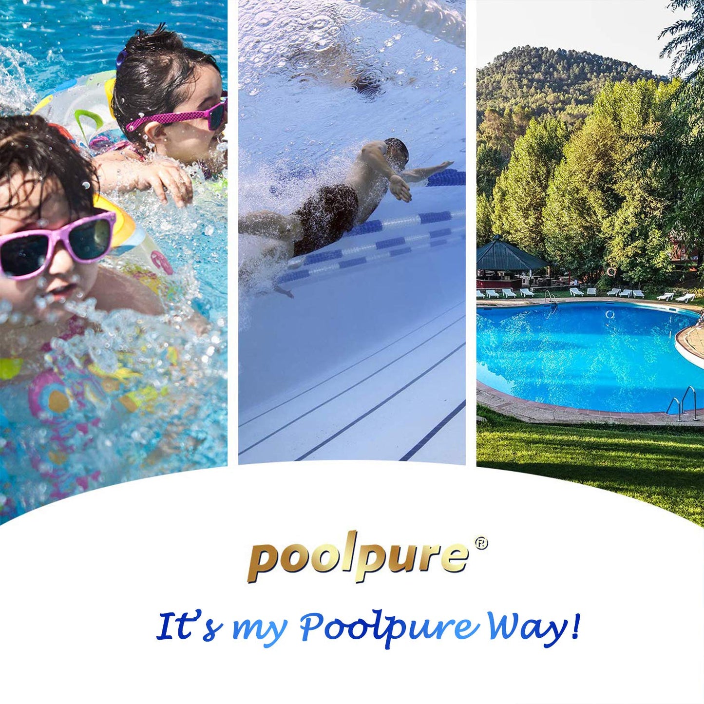 POOLPURE 6CH-940 Spa Filter Replaces PWW50P3(1 1/2" Coarse Thread), 817-0050, Filbur FC-0359, 25252, 03FIL1400, Waterway Front Access Skimmer (Anti-Biofilm (PRO))