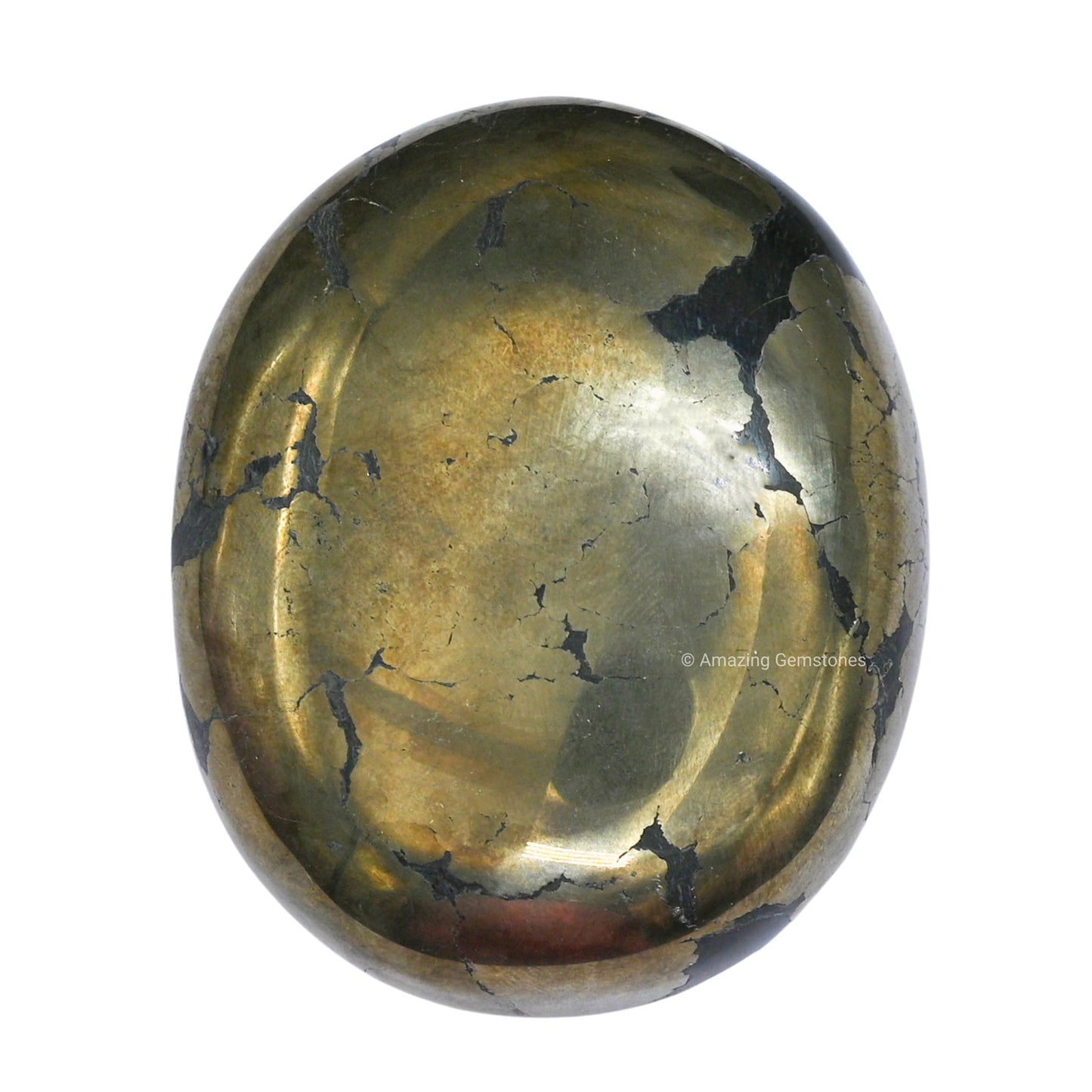 Amazing Gemstone Pyrite Crystals and Healing Stones - Large Palm Stone Crystals Piedra, Crystal for Good Luck, Positive Energy, Meditation - Unique Stocking Stuffers and Birthday Gifts for Women, Men