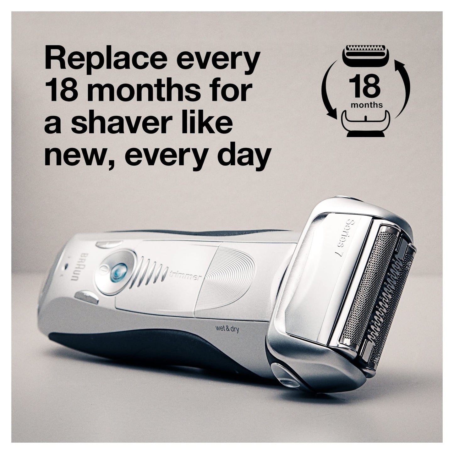 Braun Series 7 70S Electric Shaver Head Replacement Cassette – Silver