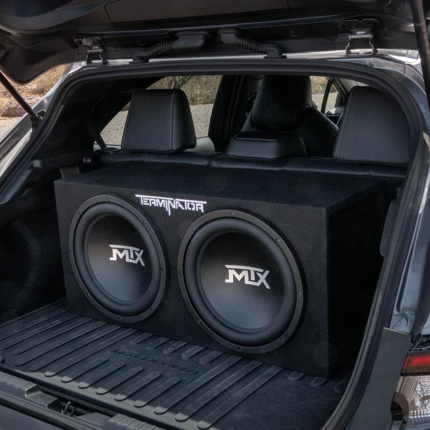 MTX 12" 1200W Dual Loaded Car Subwoofer Audio with Sub Box and Amplifier, TNP212D2