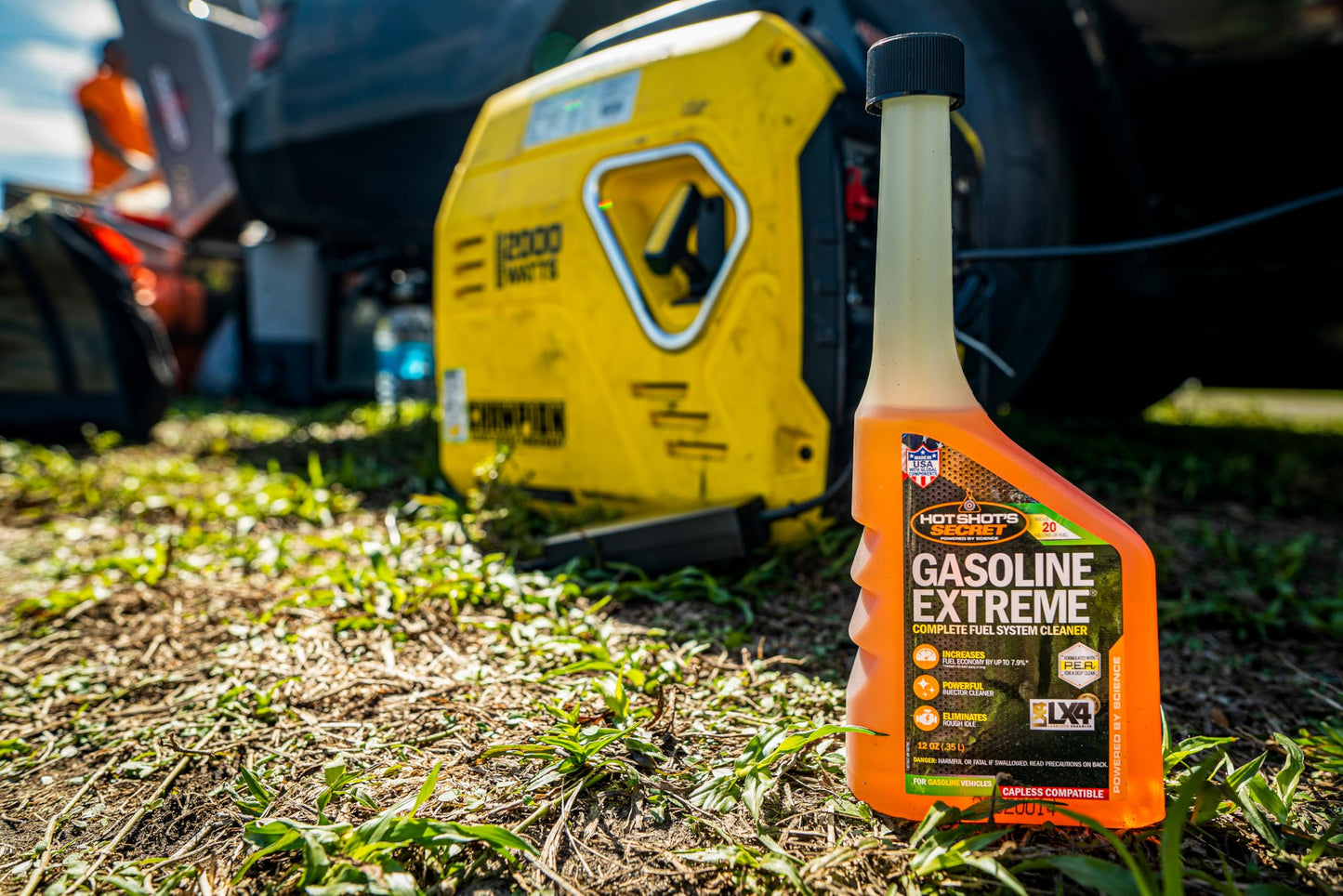 Hot Shot’s Secret Gasoline Extreme 12 oz – Treats 20 Gallons – Concentrated Fuel Additive for Gasoline Engines, Fuel System and Injector Cleaner, Restores Engine Performance