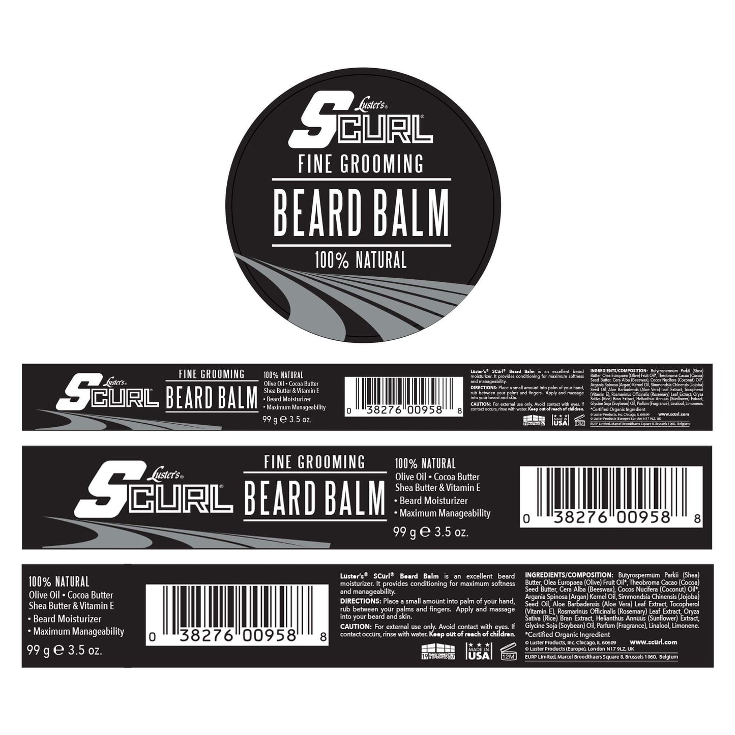 Luster's SCurl Beard Balm