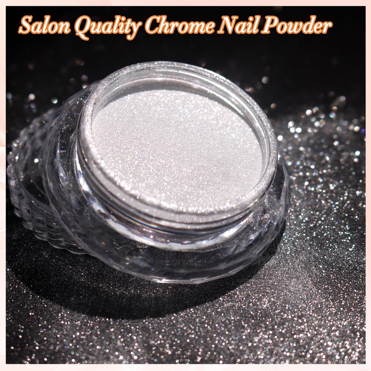 FNNZ Unicorn Chrome Nail Powder, Aurora Unichrome Mermaid Aurora Metallic Nail Powder Pigment Pearlescent Nail Art Glitter Decoration for Home DIY Nail Salon Manicure - Glass Candy