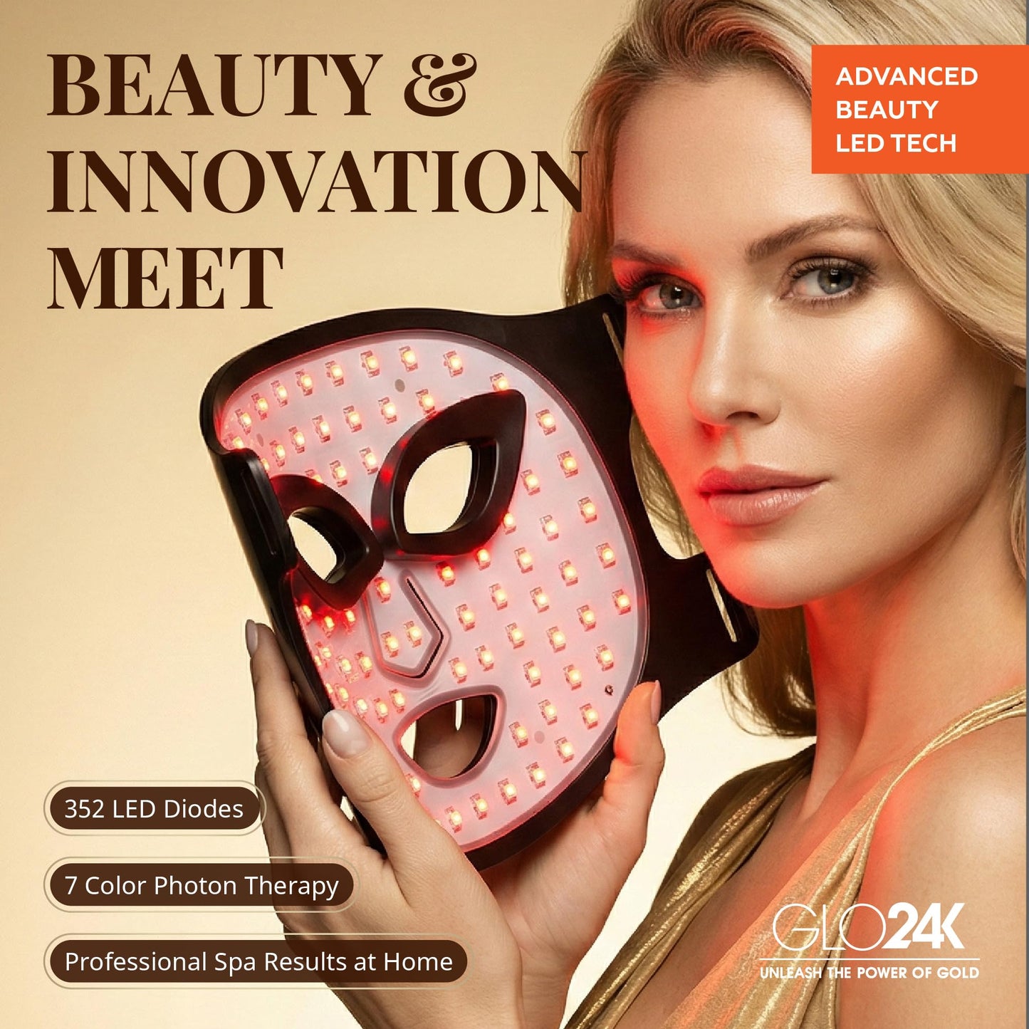 GLO24K Face Beauty Mask. (Super Mask)