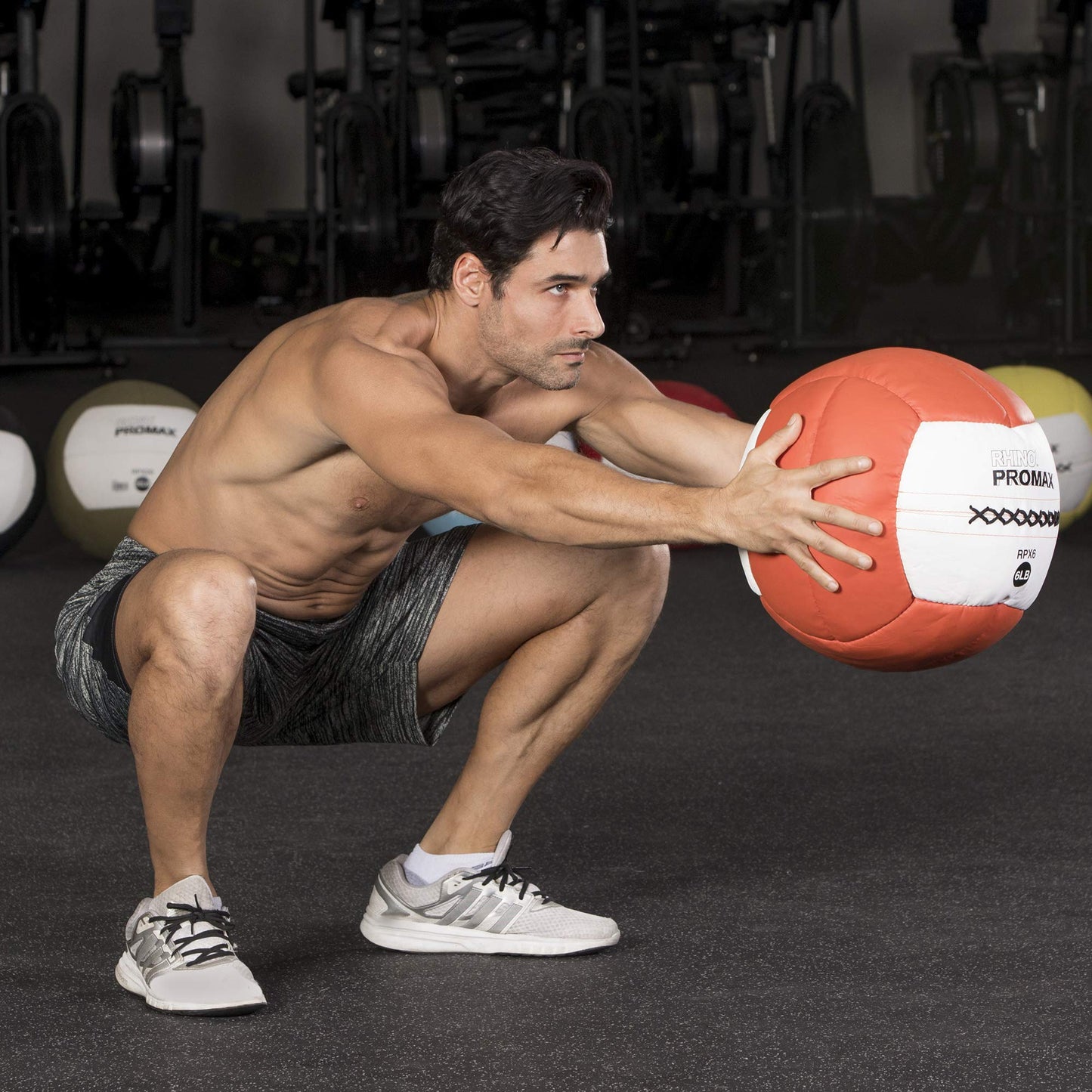 Champion Sports RPX20 Rhino Promax Slam Balls, 20 lb, Soft Shell with Non-Slip Grip, Medicine Wall Exercise Ball for Weightlifting, Plyometrics, Cross Training, & Home Gym Fitness