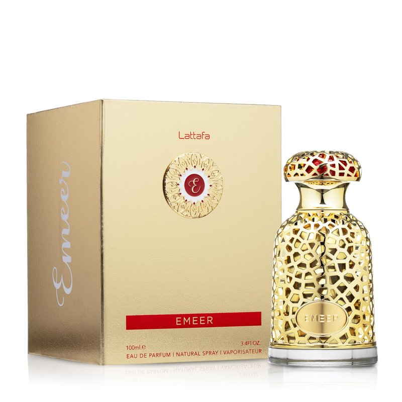 Lattafa Emeer Eau de Parfum Spray for Unisex, 3.4 Ounce