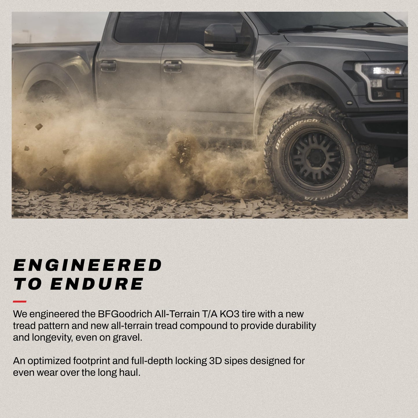 BFGoodrich All-Terrain T/A KO3 Car Tire for Light Trucks, SUVs, and Crossovers, LT275/70R17/E 124/121S