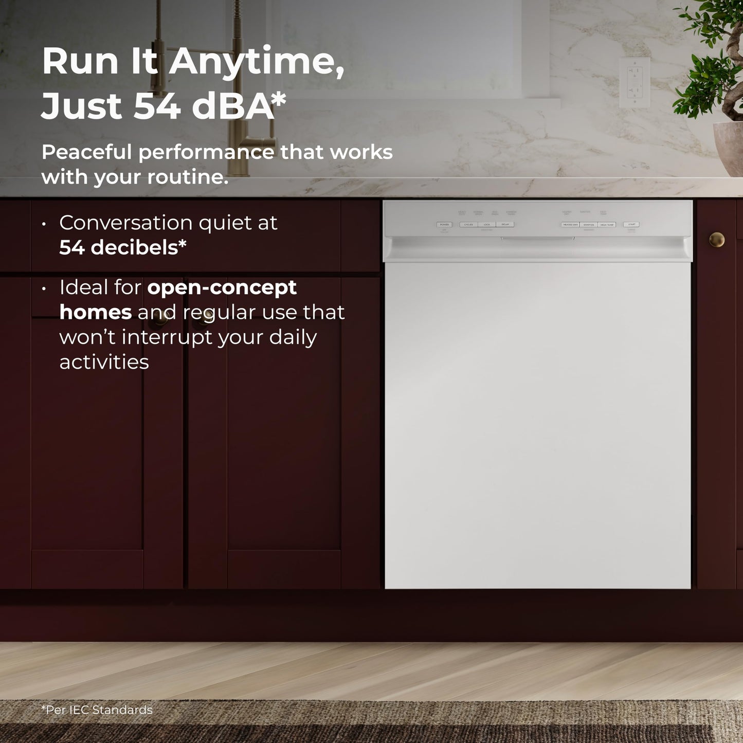Kenmore 24" Premium Hybrid Tub Dishwasher - UltraWash, MoreSpace Adjustable Rack, High Temp & SmartWash - 12 Place Settings - 54 DBA - ENERGY STAR Certified - White