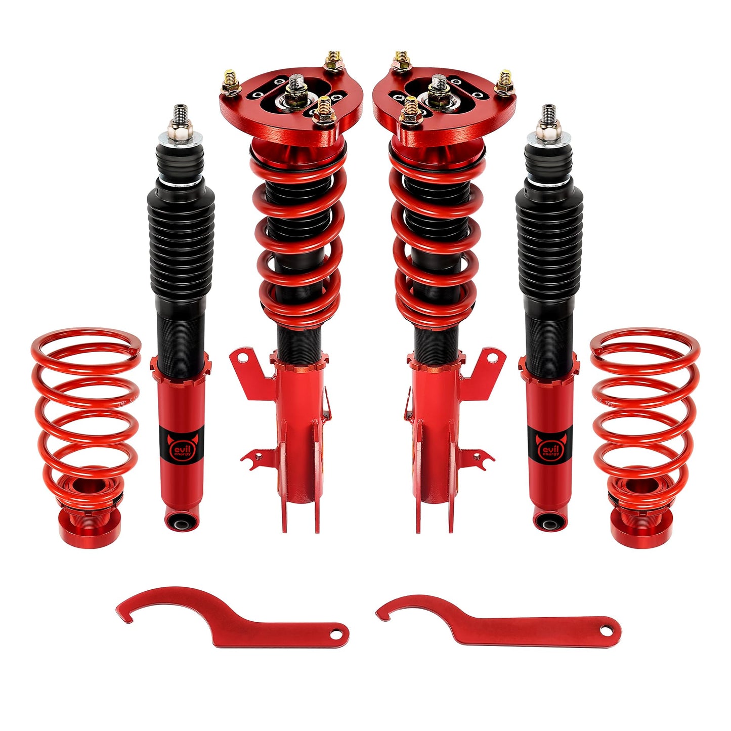 EVIL ENERGY Coilovers Compatible for Honda Civic 2012-2015 FG3/FB2（Excluding 2014-2015 Si model）, for Acura ILX (DE) 2013-2016, Twin-Tube Coilovers Suspension Kit, Height Adjustable Lowering Kit