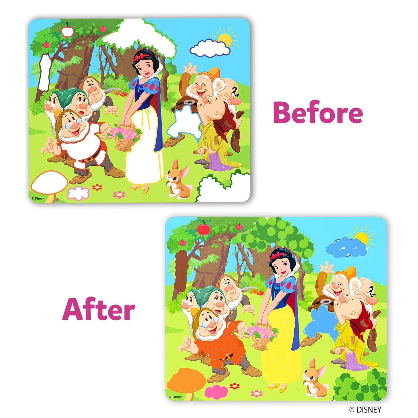 Skillmatics Dot It Sticker Art - Disney Princess, Mess-Free Fun for Kids, Stocking Stuffers, 500+ Stickers, Craft Kits, DIY Scrapbooking Activity, Travel Toys, Christmas Gifts for Ages 3, 4, 5, 6, 7
