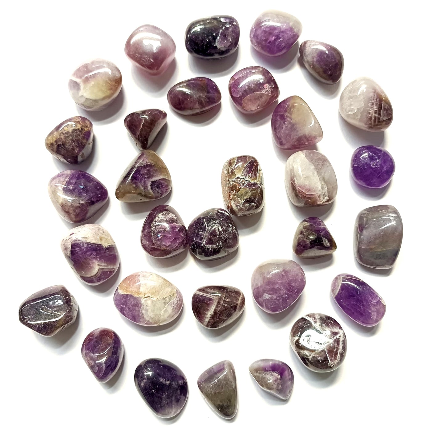 Jet Amethyst Tumbled Stone 100 Grams Natural Polished Crystal for Home Décor, Meditation, Chakra Balancing & Positive Energy