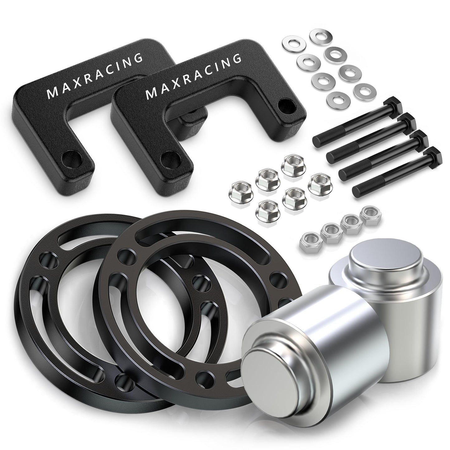 Maxracing 3" Front + 3" Rear Leveling Lift Kit Compatible with 2007-2020 Chevy Tahoe / 2007-2020 Chevy Suburban 1500/2007-2013 Chevy Avalanche 1500/2007-2020 GMC Yukon 1500 4WD/2WD