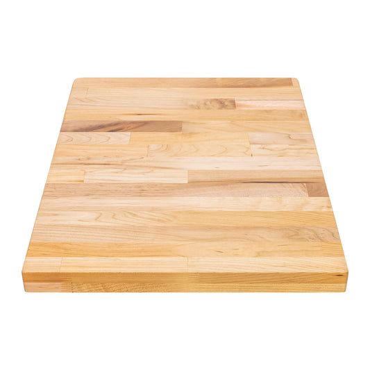 DuraSteel Solid Wood Table Top - 24 x 18 Butcher Block Countertop - Natural Maple Slab Wood Cutting Board for Kitchen Workbench Desk Top, Large Charcuterie Boards Counter Round Chopping Wooden Bamboo