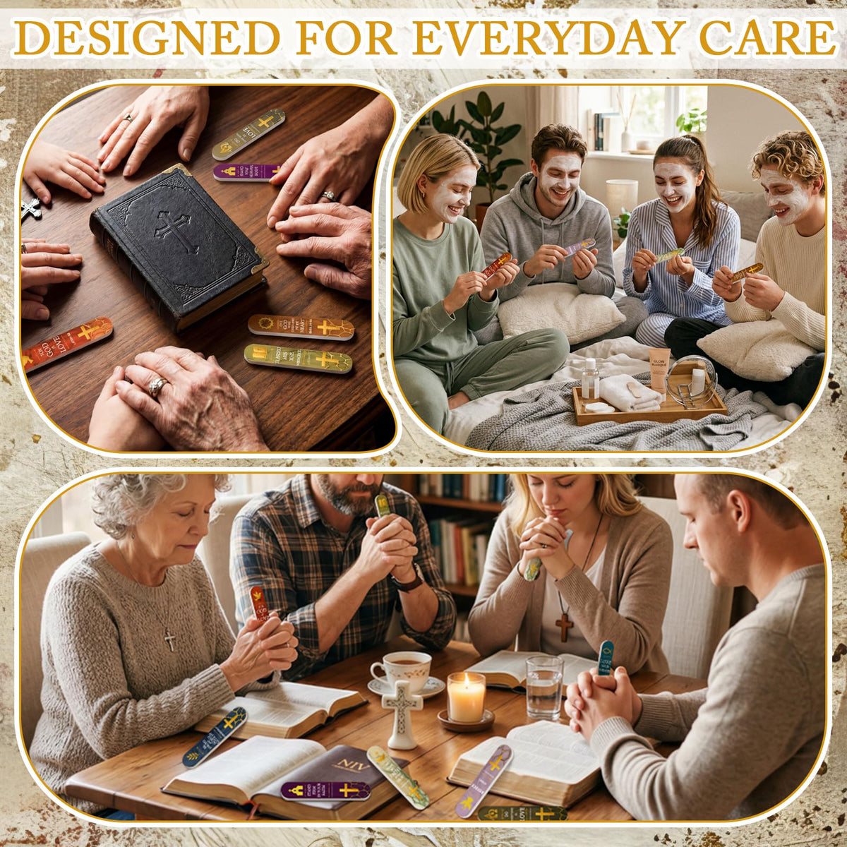 Lanties 50 Pcs Christian Father's Day Gifts Bulk Religious First Communion Gifts for Men Cross Bible Verses Nail File Inspirational Emery Board Nail Files for Church Employee Staff Coworker