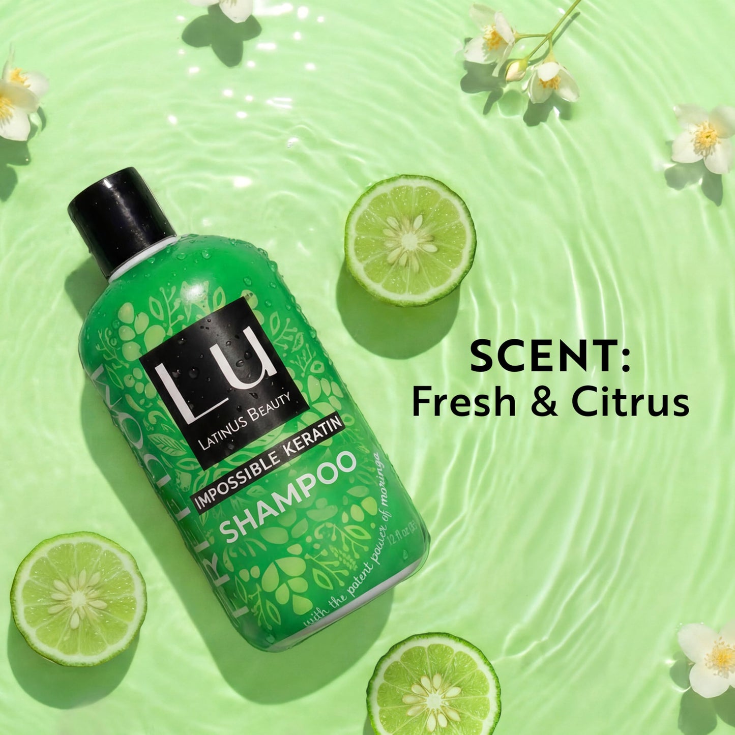 Lu by LatinUs Beauty Freedom Set | Curly Hair Set Shampoo, Conditioner with Impossible Keratin™, Moringa Oil, Cruelty Free, Sulfate Free, Paraben Free, Wavy Hair products | 12 Fl Oz Each | 2-Pack