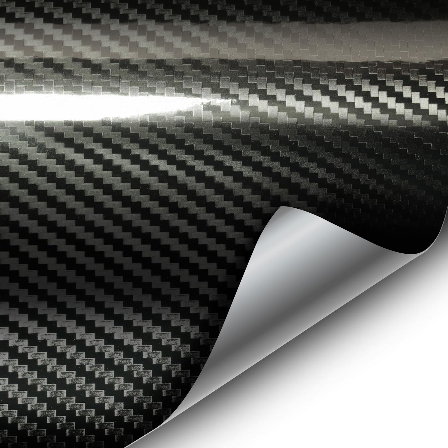 VVIVID Epoxy High Gloss Carbon Vinyl Automotive Wrap Film DIY Easy to Install No Mess (10ft x 5ft, Black)