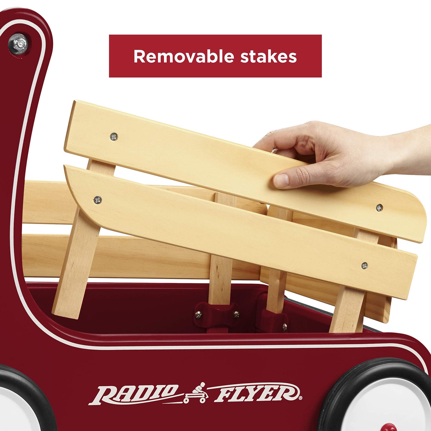 Radio Flyer Classic Walker Wagon, Red, for Kids 1-4 Years Old, Resistance Clickers to Control Speed, Baby Push Walker with Furniture Bumper, for Indoor Play