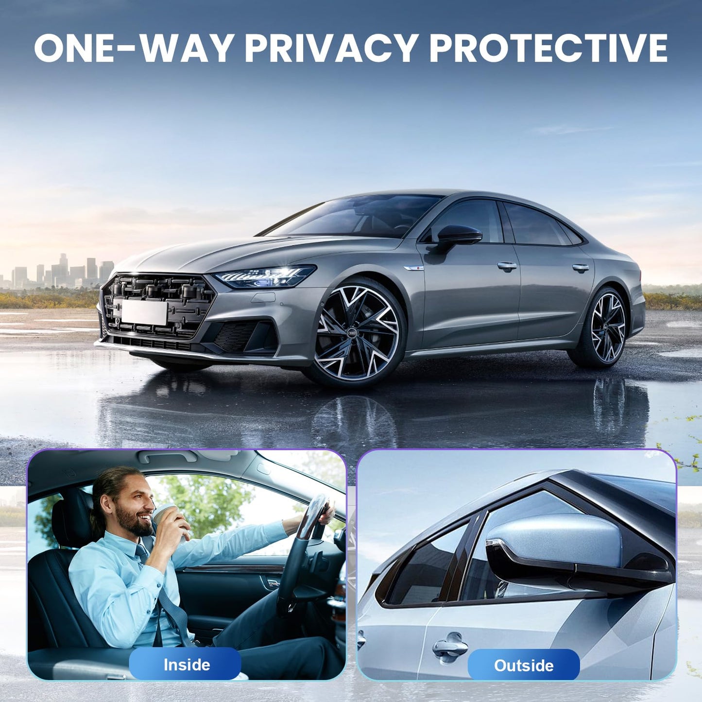 LuxeShade Car Window Tint 35% VLT 36" in x 100'Ft Nano Ceramic Window Tint Roll, 2 Ply Automotive Window Tint Privacy Film for Car Sun Protection, UV & Heat Blocking and Scratch Resistant