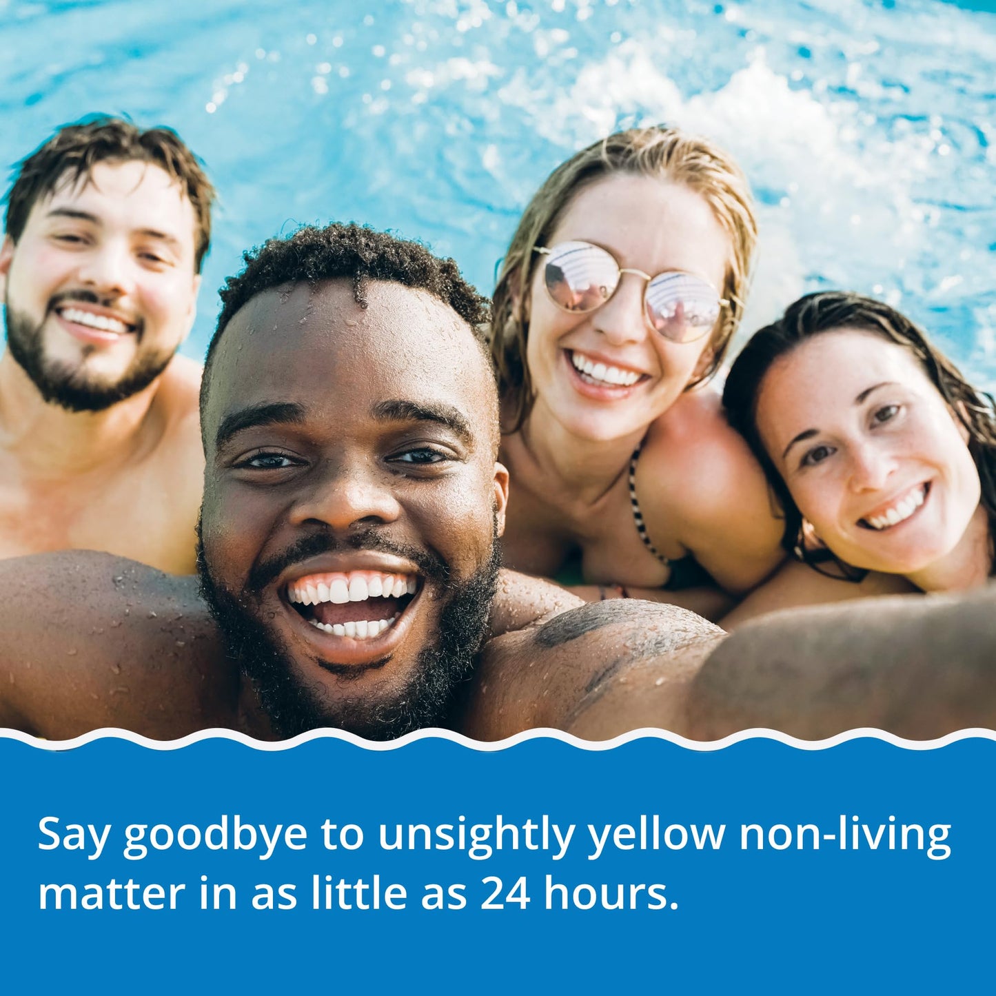 In The Swim Quick Clear Yellow - Turn Your Pool Water from Yellow and Cloudy to Sparkling Blue - 4 Pound