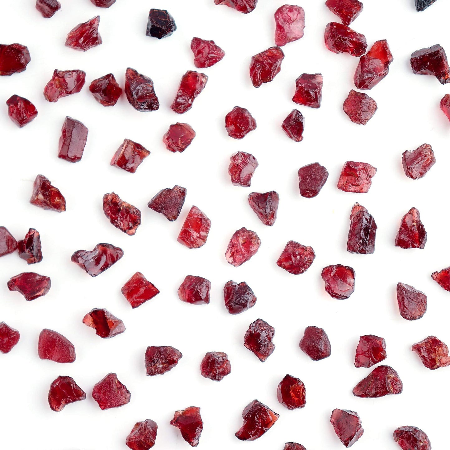 OdrillionGems 50carats Natural Raw Garnet Crystal Gemstone Rough Stone, DIY Jewelry Making, Wire Wrapping, Chakra Healing Crystals, Loose Wholesale Lot, Jewelry Gemstones, January Birthstone, pack