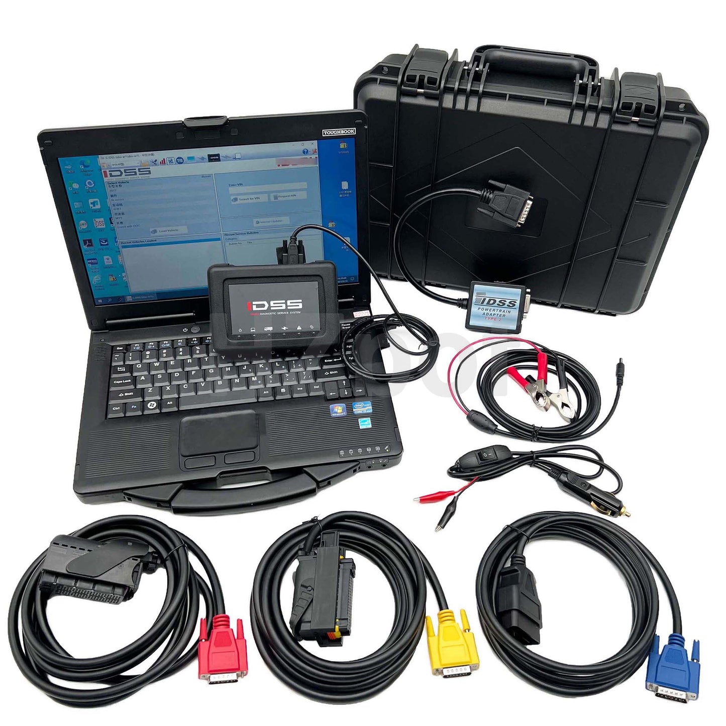 Excavator Scanner Diagnostic Service System Hardware and Software Solution for Diagnosis and Repair for Isuzu E-IDSS G-IDSS Products are unive (Adapter E-IDSS with Laptop)