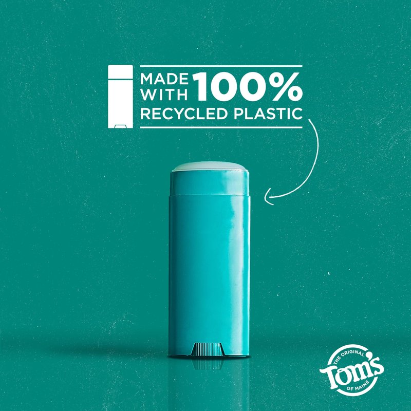Tom’s of Maine Sandalwood Vanilla Aluminum Free Natural Deodorant For Women & Men | Goes on Clear | Odor & Wetness Protection | Naturally Derived and Moisture-Locking Ingredients | 3.25 oz