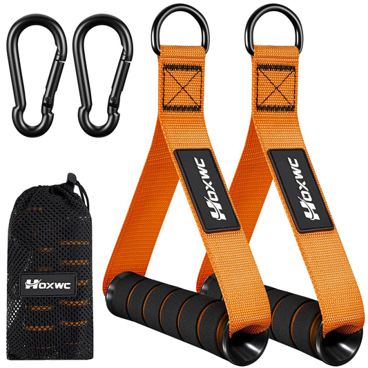 HOXWC Cable Handles Gym Equipment, Heavy Duty Resistance Band Handles, Replacement Exercise Handles for Cable Machine, Pulley System, Strength Trainer, Pull Down Workout, Home Gym Cable Attachments