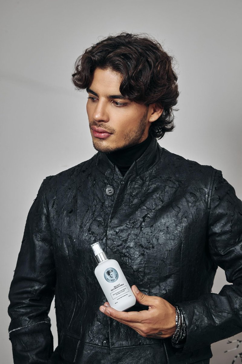 Avenue Man Sea Salt Spray for Men - Texturizing & Thickening Sea Salt Hair Spray for Men with Kelp and Brown Seaweed Extract - Paraben, Sulfate-Free - Add Volume and Texture Beach Hairspray 6.76 Oz
