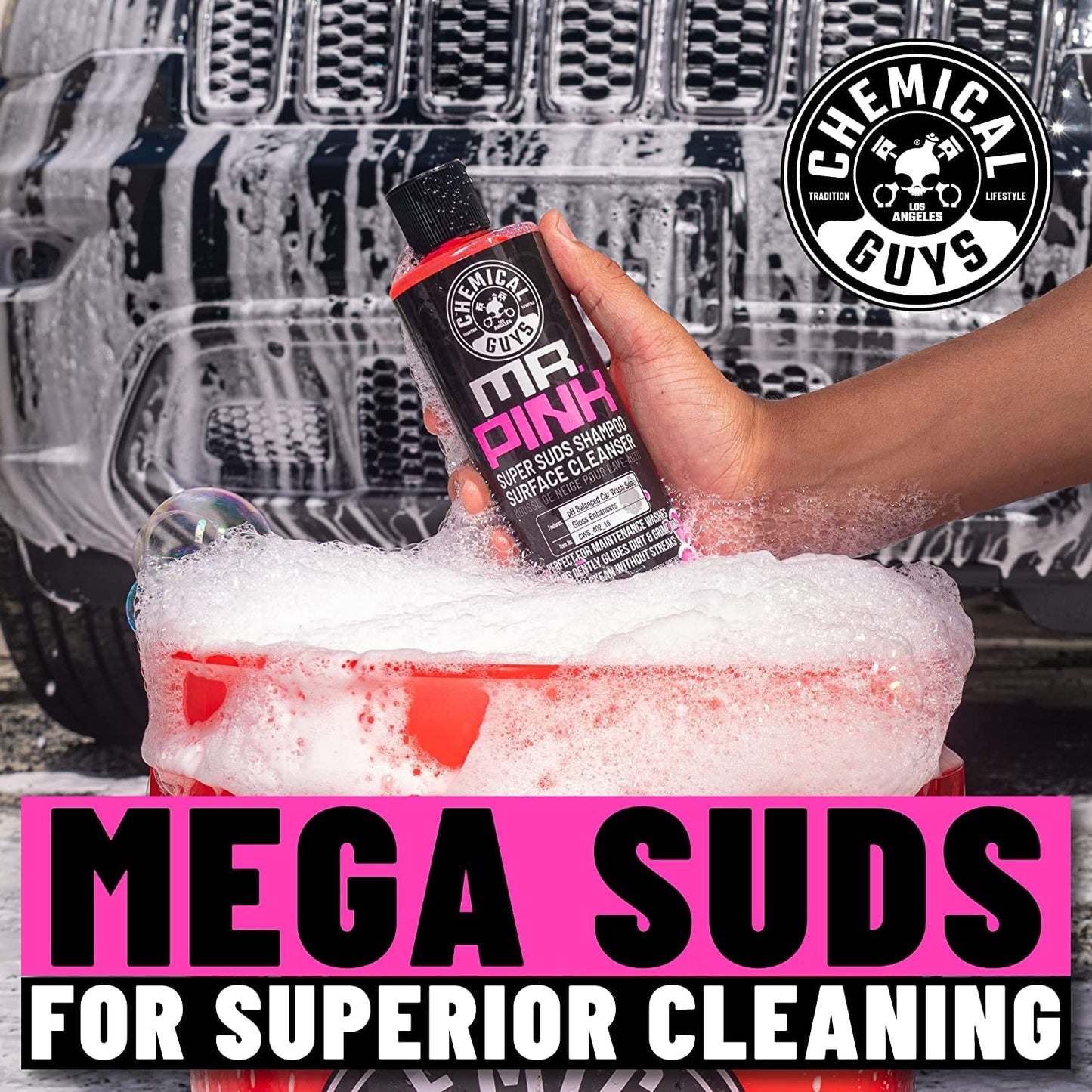 Chemical Guys HOL123 Car Cleaning Kit for Interior & Exterior, 14 Items Including (7) 16 oz Chemicals