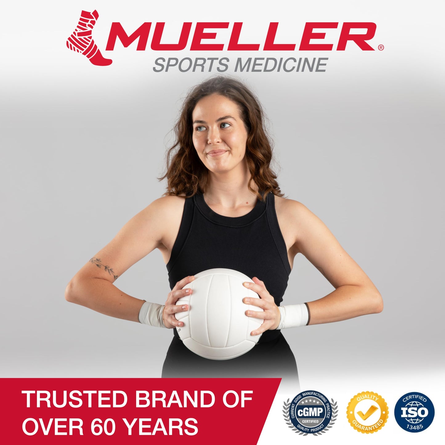 Mueller Sports Medicine Premium Athletic Tape, 10 Pack, White - Quality Hospital-Grade Athletic Tape, Easy to Tear for Fast & Effective Taping, 1.5" x 15 Yards Per Roll"
