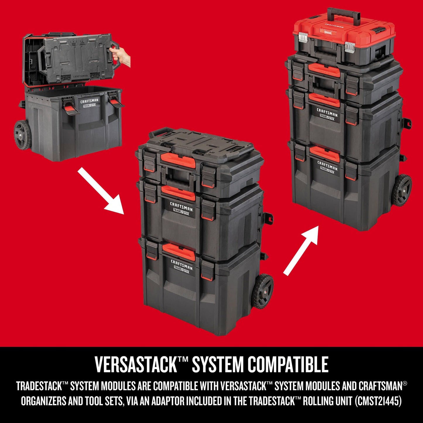 CRAFTSMAN TRADESTACK Tool Box, Tool Organizer, Drawer Unit (CMST21404)