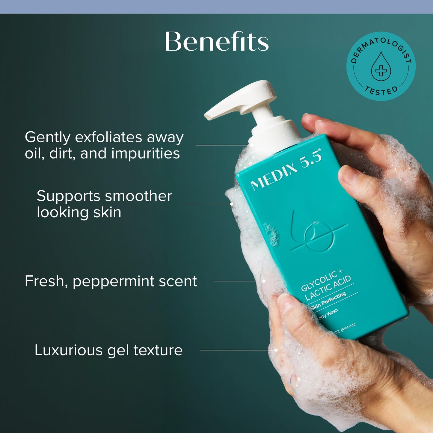 Medix 5.5 Anti Aging Skin Care 3PC Set | Retinol Body Cream + Exfoliating AHA Glycolic Acid Foaming Face Wash & Body Wash + Hyaluronic Acid Serum Booster, Cleanse + Treat + Hydrate Skincare Set, 3PC