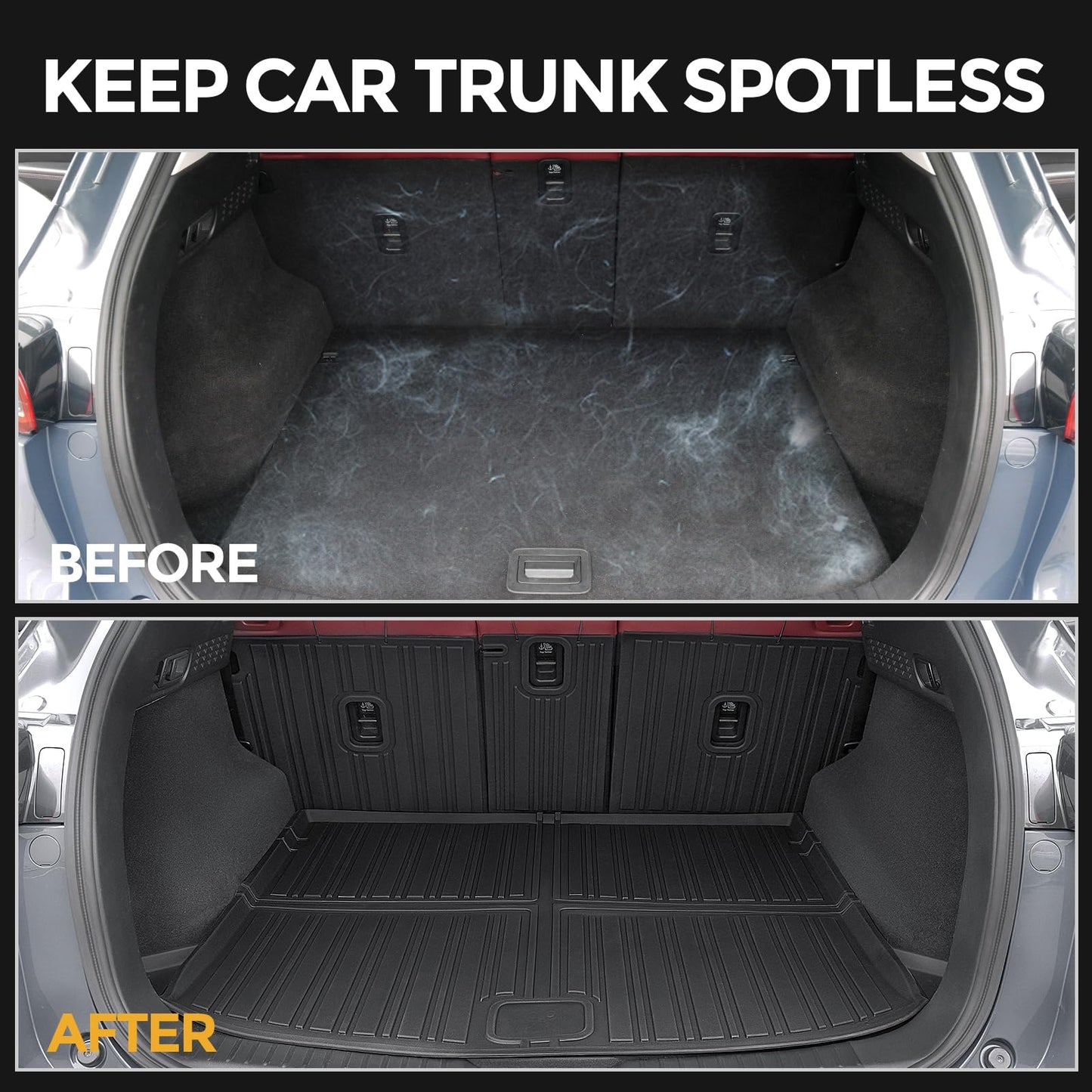 GALVAGNITE Floor Mats for Mazda CX-5 2017-2025, All Weather Floor Mats Trunk Cargo Liner with Backrest Protectors and Door Sill Guards Accessories, Full Coverage Set