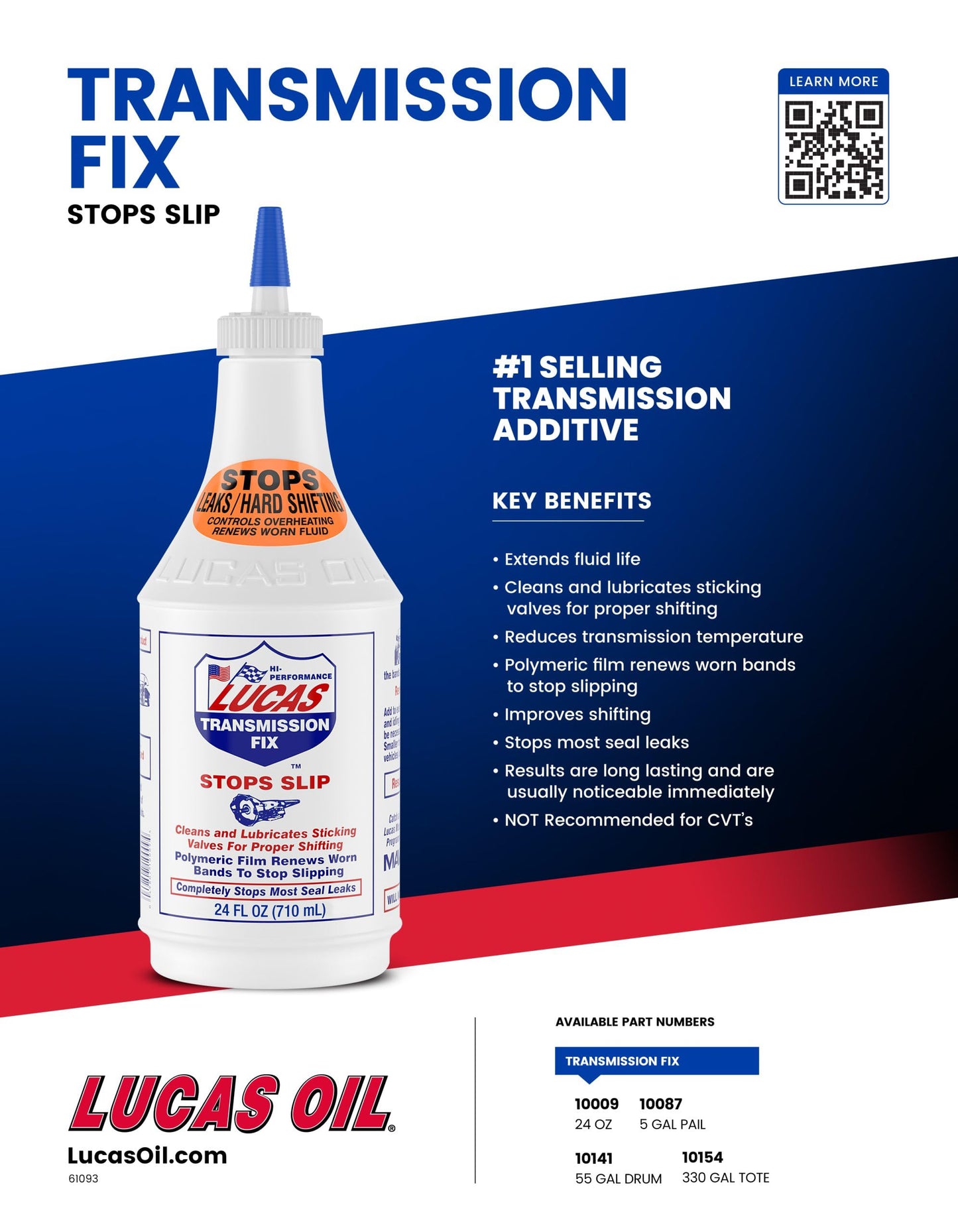 Lucas Oil Transmission Fix, 24 Ounce | Pack of 2