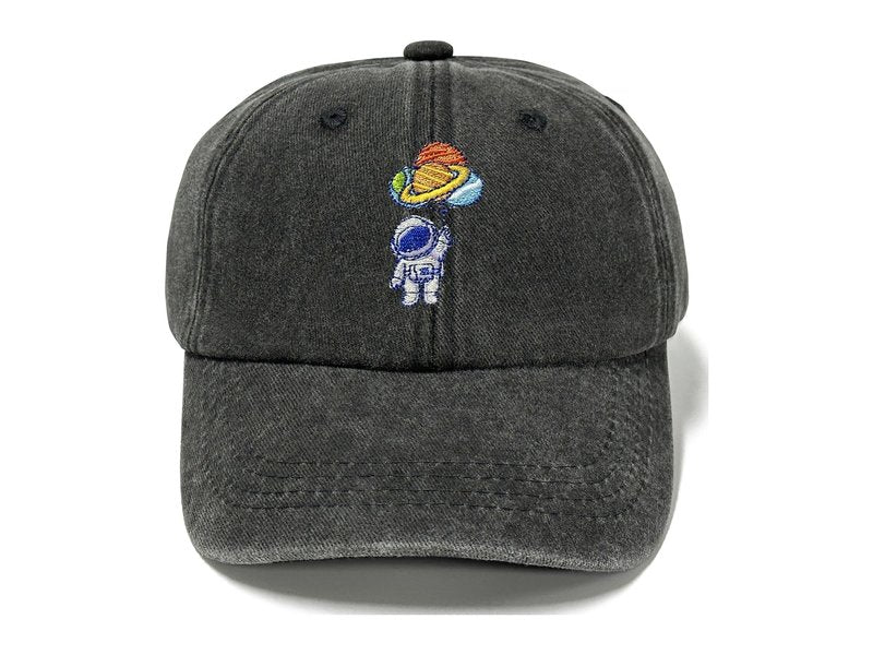 Horpe Kid Astronaut Baseball Hat, Galaxy Spaceman Gifts for Boys, Space Explorer Cap for Child, Adjustable Embroidered Hat for Birthday Party