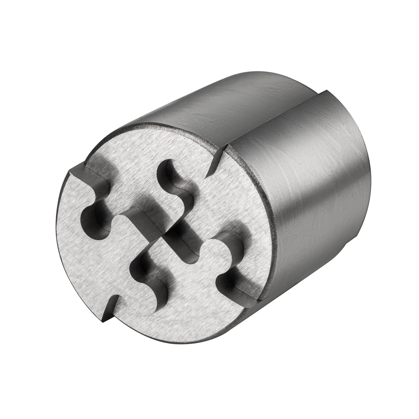 Heavenly Metals 4-Piece Cylinder 3D Puzzle for Adults – Stainless Steel Desk Toy and Fidget, Zero Tolerance Wire EDM Cut Office Gift for Men & Women