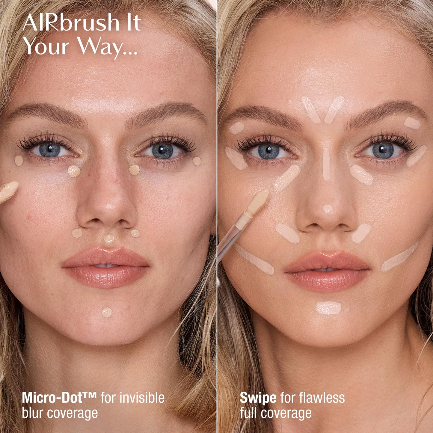 Charlotte Tilbury AIRbrush Flawless Blur Concealer - Concealer for Dark Circles, Blemishes & More - Hydrating, Full Coverage with a Natural Matte Finish - 4 Fair