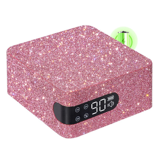CHRISTINE SHELLY UV Nail Lamp,96W UV Light for Gel Nails, Cordless Nail Light,Rechargeable Nail Dryer, Touch Control & Auto Sensor,Fast Curing Manicure for Salon & Home (Pink Diamond)