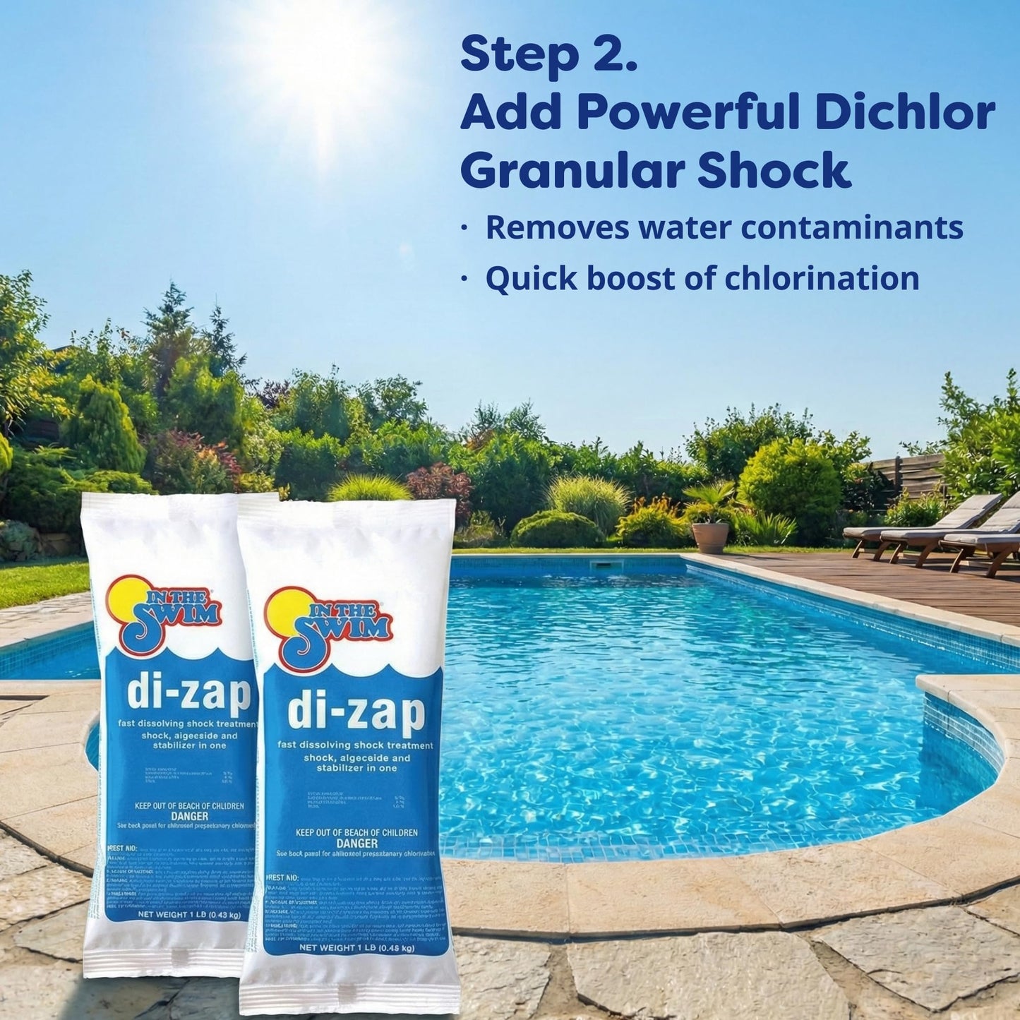 In The Swim Opening Kit and Chlorine Bundle - Pre-Measured Opening Kit for Easy Use - 25 Pound Bucket of 3-Inch Stabilized Chlorine Tablets - Inground and Above Ground Pools Up to 15,000 Gallons