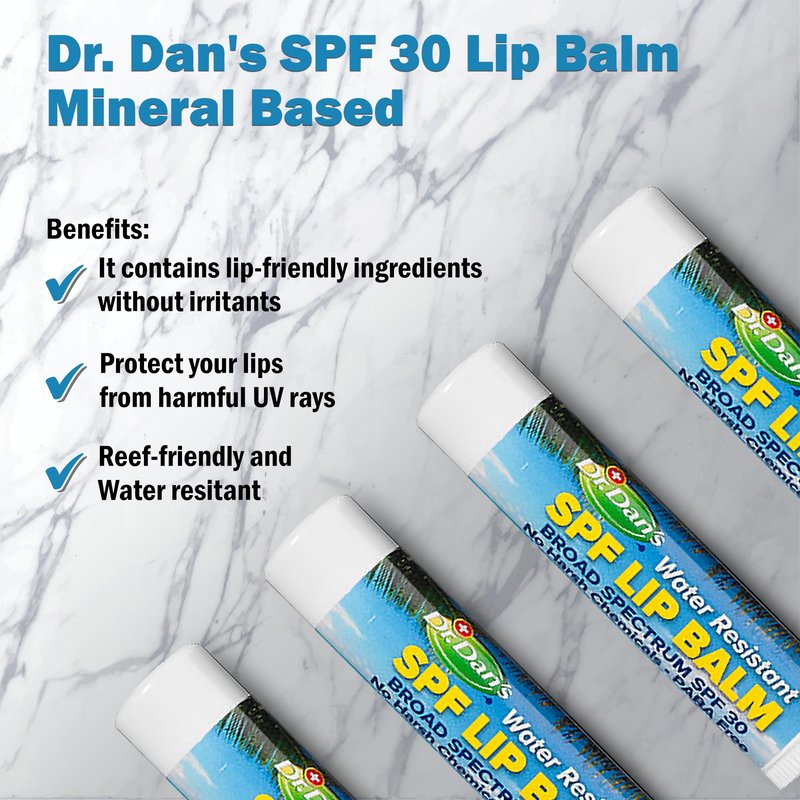 Dr. Dan's Mineral Based SPF 30 Lip Balm -1 Pack